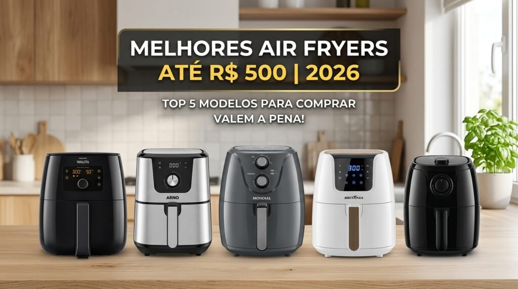 Melhor Air Fryer até 500 Reais em 2026: 5 Modelos que Valem a Pena (Guia Completo) melhor air fryer até 500 reais